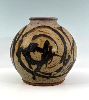 Studio Ceramic Vase By Paul Demeter