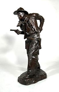 Charles Cristadore Large Composition Sculpture, Two Gun Bill