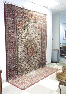 Indian Hand Knotted Wool Rug.