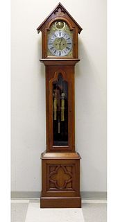 Antique J. J. Vander Borght Dutch Tall Case Clock. 