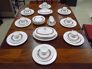 Royal Doulton "Minuet" Porcelain Dinner Service, 52 Pieces.