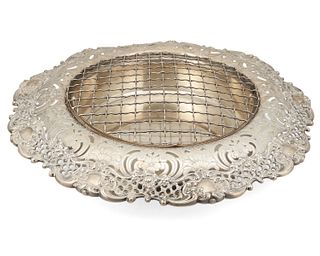 A Gorham sterling silver floral centerpiece bowl