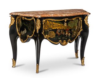 A French Coromandel-style commode