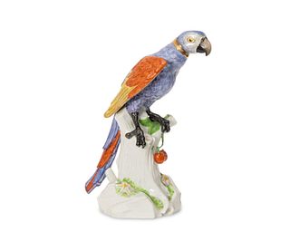A Samson porcelain parrot figure