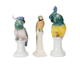 Three Karl Ens porcelain bird figures