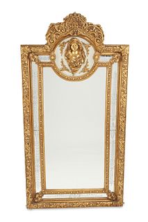 A pair of Italian Neoclassical-style mirrors