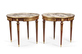 A pair of French Louis XVI-style tables