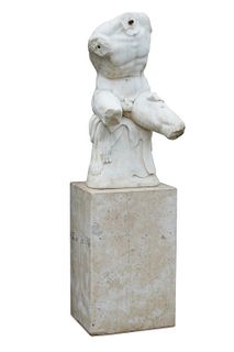 An Italian Carrara marble after the Belvedere Torso