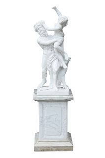 An Italian Carrara marble after Bernini