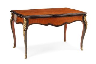 A French parquetry salon table