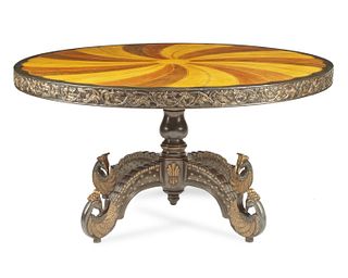 A large English Colonial-style center table