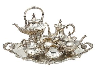 A Reed & Barton "Victorian" silver-plated tea and coffee service