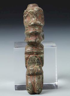 Taino Human/Animal Transition Stone Pendant (1000-1500 CE)