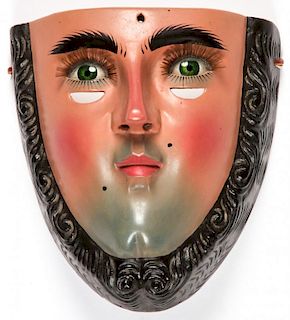 Vintage Mexican Parachico Mask