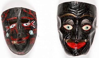 2 Mexican Festival Negritos Masks