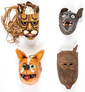 4 Vintage Masks