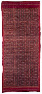 Cambodian Silk Ikat Panel, Early 20th C