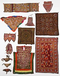Group of 13 Indian Textiles