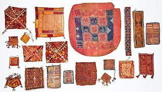 20 Indian Tribal Textiles, Early 20th C