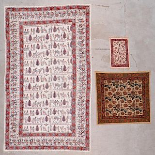 Lot of 3 Persian Block Print Textiles