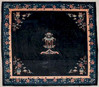 Antique Chinese Rug: 12'11'' x 11'3'' (394 x 343 cm)