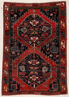 Antique Kazak Rug: 4' x 6' (122 x 183 cm)