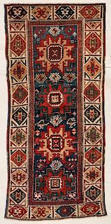 Antique Caucasian Rug: 3'1" x 6'9" (94 x 206 cm)
