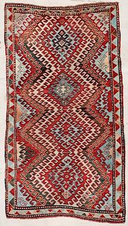 Antique Kazak Rug: 3'10" x 6'11" (117 x 211 cm)