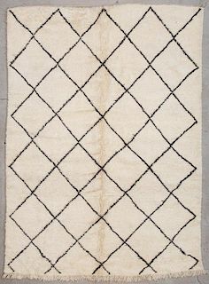 Vintage Beni Ourain Rug: 7'3" x 9'10" (220 x 300 cm)