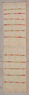 Vintage Moroccan Kilim: 2'2" x 8'2" (67 x 250 cm)