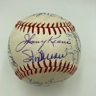 1963 St. Louis Cardinals Team Signed Baseball Stan Musial Bob Gibson Beckett COA