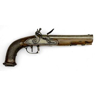 French Single-Shot Flintlock Pistol