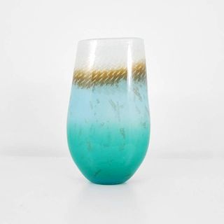 Large Glass Vase, Signed