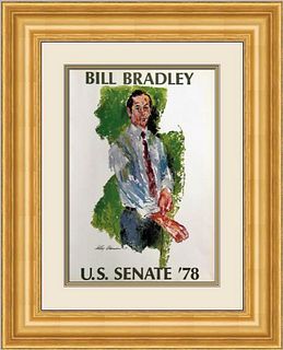 Leroy Neiman - Bill Bradley Custom Gallery Framed