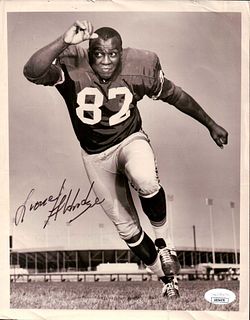 Lionel Aldridge Autographed 8X10 Photo Green Bay Packers Vintage JSA