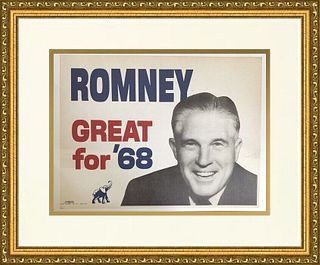 George Romney  Great for 68 Campaign Poster Custom Gallery Framed Repro