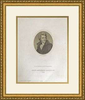 General Andrew Jackson   1828 Campaign Poster Framed Repro