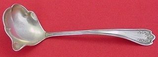 Blossom by SSMC-Saart Sterling Silver Sauce Ladle w/Spout Fluted 5 3/4"