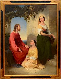 JOHN GADSBY CHAPMAN (1808-1890): CHRIST AND TWO MAIDENS