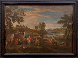 ATTRIBUTED TO PIETOR VAN BREDAEL (1629-1719): A ROYAL OUTING