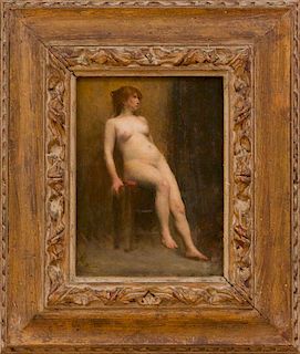 ATTRIBUTED TO JEAN-JACQUES HENNER (1829-1905): NUDE