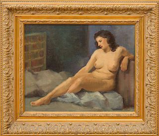 DIOGÈNE MAILLART (1840-1926): STUDY OF A FEMALE NUDE
