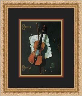 John Frederick Peto The Old Violin Custom Framed Print