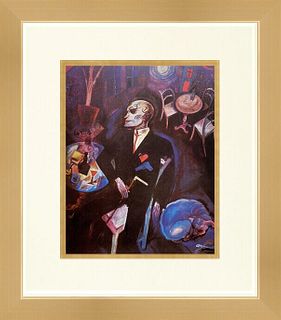 George Grosz - Lovesick NEWLY Custom Framed Print