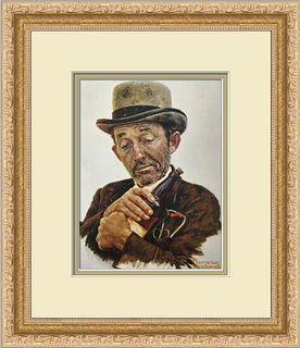 Norman Rockwell Bing Crosby Newly Custom Framed Print