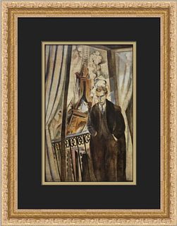 Robert Delaunay Le Poete Custom Framed Print