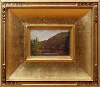 ATTRIBUTED TO SANFORD ROBINSON GIFFORD (1823-1880): EARLY FALL IN THE WHITE MOUNTAINS