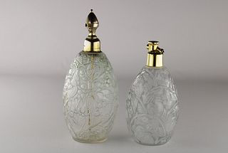 Art Deco perfume glass bottles