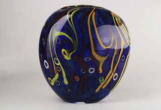 Mid-Century Murano  AVENTURINE glass vase