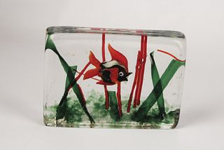 Vintage Italian Glass Fish Aquarium Pino Signoretto Barbini Cenedese Era